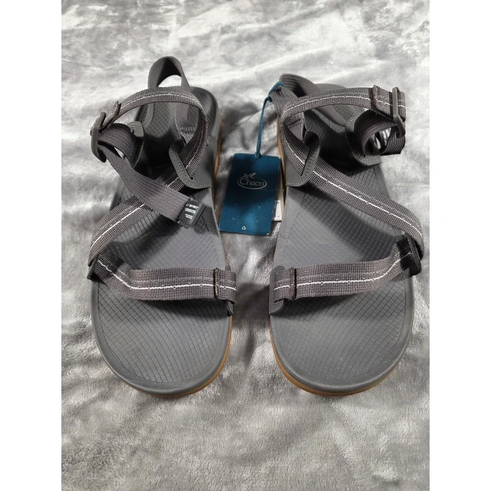 NWT Chaco‎ Lowdown Sandal Men's US 15 Gray Strap Adjustable